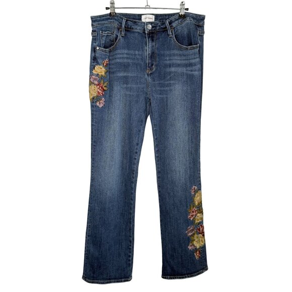 Driftwood Kelly Embroidered Bootcut Jeans, 32 - Picture 1 of 10